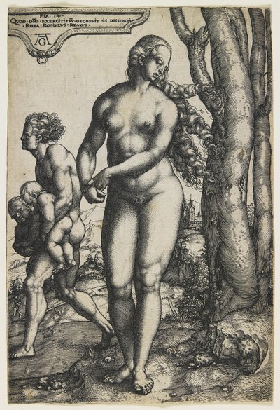 Rhea Sylvia (Romulus und Remus), ca. 1530 von Heinrich Aldegrever